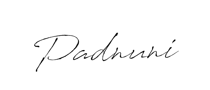 It looks lik you need a new signature style for name Padnuni. Design unique handwritten (Antro_Vectra) signature with our free signature maker in just a few clicks. Padnuni signature style 6 images and pictures png