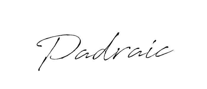 Use a signature maker to create a handwritten signature online. With this signature software, you can design (Antro_Vectra) your own signature for name Padraic. Padraic signature style 6 images and pictures png