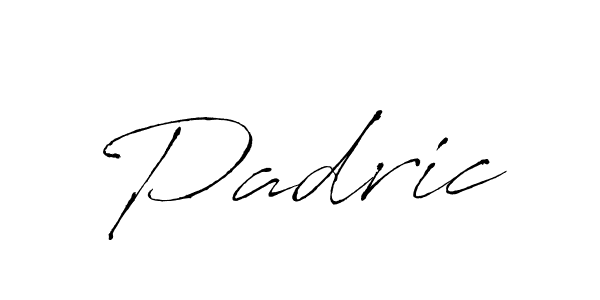 How to make Padric name signature. Use Antro_Vectra style for creating short signs online. This is the latest handwritten sign. Padric signature style 6 images and pictures png