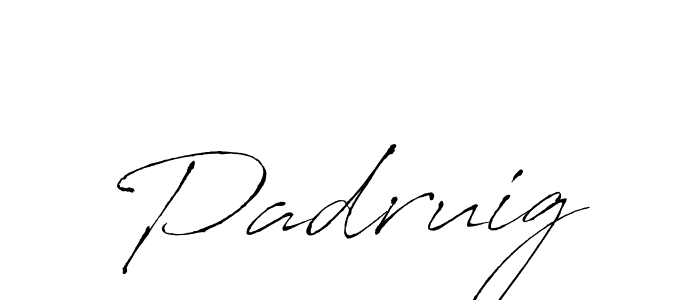 Padruig stylish signature style. Best Handwritten Sign (Antro_Vectra) for my name. Handwritten Signature Collection Ideas for my name Padruig. Padruig signature style 6 images and pictures png