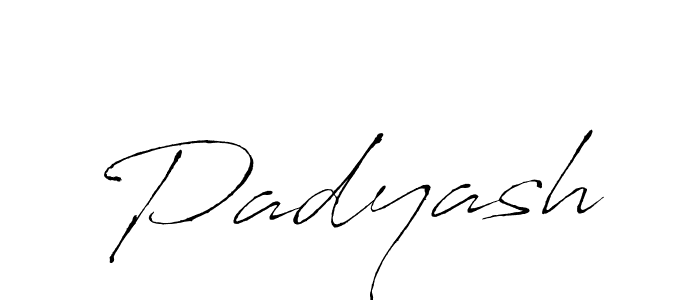 Padyash stylish signature style. Best Handwritten Sign (Antro_Vectra) for my name. Handwritten Signature Collection Ideas for my name Padyash. Padyash signature style 6 images and pictures png