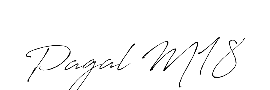 Make a beautiful signature design for name Pagal M18. With this signature (Antro_Vectra) style, you can create a handwritten signature for free. Pagal M18 signature style 6 images and pictures png