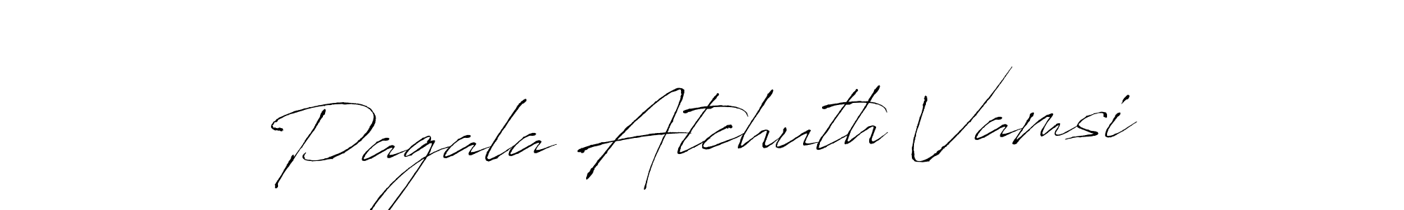 How to make Pagala Atchuth Vamsi signature? Antro_Vectra is a professional autograph style. Create handwritten signature for Pagala Atchuth Vamsi name. Pagala Atchuth Vamsi signature style 6 images and pictures png