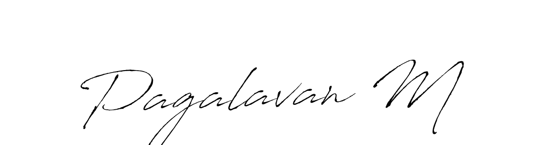The best way (Antro_Vectra) to make a short signature is to pick only two or three words in your name. The name Pagalavan M include a total of six letters. For converting this name. Pagalavan M signature style 6 images and pictures png