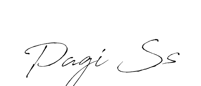 The best way (Antro_Vectra) to make a short signature is to pick only two or three words in your name. The name Pagi Ss include a total of six letters. For converting this name. Pagi Ss signature style 6 images and pictures png