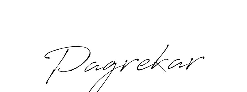 Make a beautiful signature design for name Pagrekar. With this signature (Antro_Vectra) style, you can create a handwritten signature for free. Pagrekar signature style 6 images and pictures png