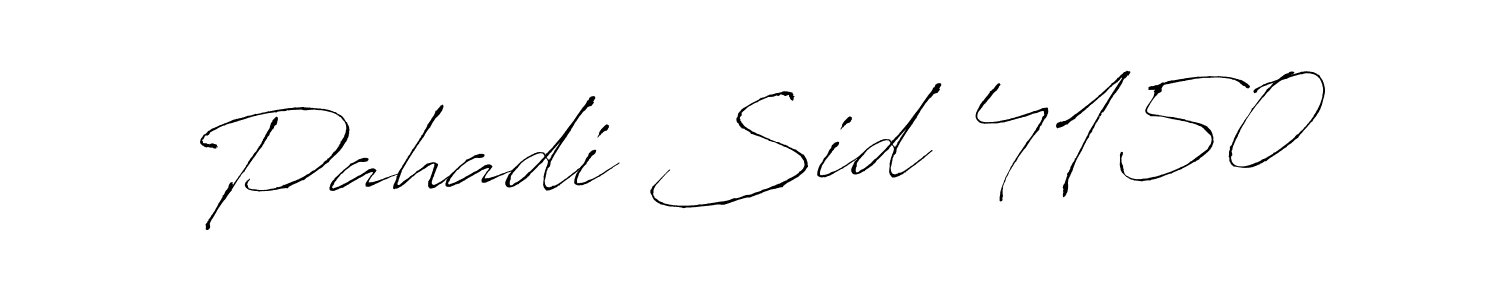 How to make Pahadi Sid 4150 signature? Antro_Vectra is a professional autograph style. Create handwritten signature for Pahadi Sid 4150 name. Pahadi Sid 4150 signature style 6 images and pictures png