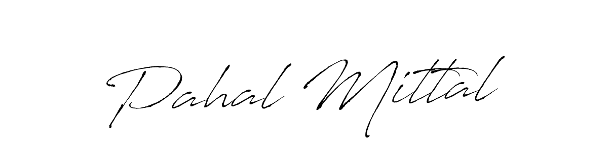 Make a beautiful signature design for name Pahal Mittal. With this signature (Antro_Vectra) style, you can create a handwritten signature for free. Pahal Mittal signature style 6 images and pictures png