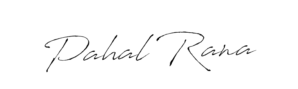 Make a beautiful signature design for name Pahal Rana. With this signature (Antro_Vectra) style, you can create a handwritten signature for free. Pahal Rana signature style 6 images and pictures png