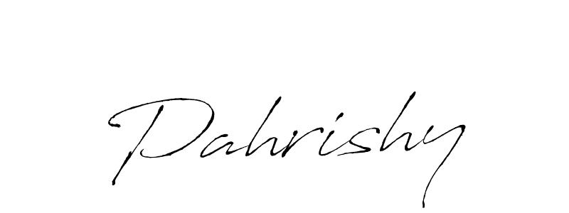 How to make Pahrishy signature? Antro_Vectra is a professional autograph style. Create handwritten signature for Pahrishy name. Pahrishy signature style 6 images and pictures png