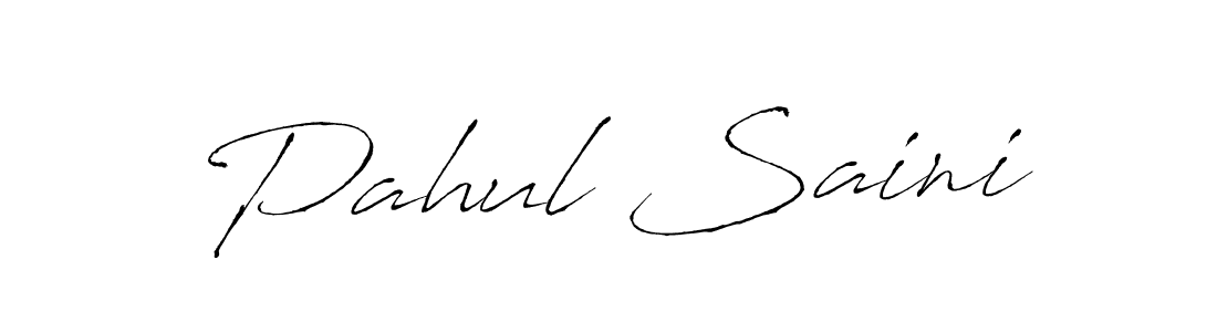 Make a beautiful signature design for name Pahul Saini. With this signature (Antro_Vectra) style, you can create a handwritten signature for free. Pahul Saini signature style 6 images and pictures png
