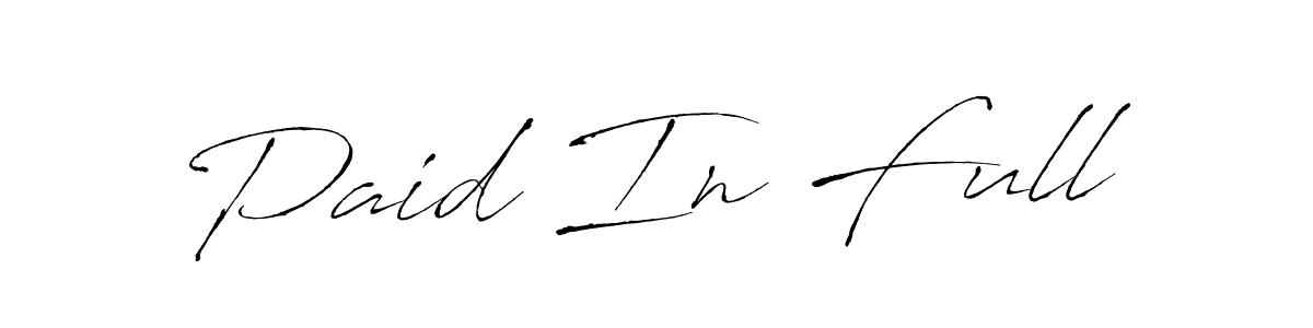 Paid In Full stylish signature style. Best Handwritten Sign (Antro_Vectra) for my name. Handwritten Signature Collection Ideas for my name Paid In Full. Paid In Full signature style 6 images and pictures png