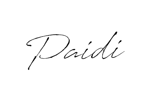 Make a beautiful signature design for name Paidi. With this signature (Antro_Vectra) style, you can create a handwritten signature for free. Paidi signature style 6 images and pictures png
