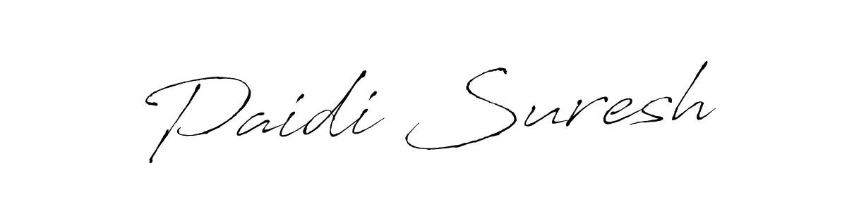 Paidi Suresh stylish signature style. Best Handwritten Sign (Antro_Vectra) for my name. Handwritten Signature Collection Ideas for my name Paidi Suresh. Paidi Suresh signature style 6 images and pictures png