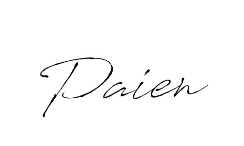 Use a signature maker to create a handwritten signature online. With this signature software, you can design (Antro_Vectra) your own signature for name Paien. Paien signature style 6 images and pictures png