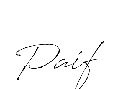 How to make Paif signature? Antro_Vectra is a professional autograph style. Create handwritten signature for Paif name. Paif signature style 6 images and pictures png