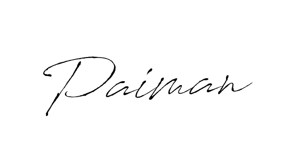 Design your own signature with our free online signature maker. With this signature software, you can create a handwritten (Antro_Vectra) signature for name Paiman. Paiman signature style 6 images and pictures png