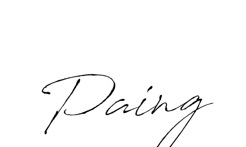 if you are searching for the best signature style for your name Paing. so please give up your signature search. here we have designed multiple signature styles  using Antro_Vectra. Paing signature style 6 images and pictures png