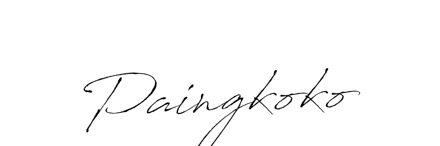 How to Draw Paingkoko signature style? Antro_Vectra is a latest design signature styles for name Paingkoko. Paingkoko signature style 6 images and pictures png