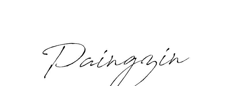 How to make Paingzin signature? Antro_Vectra is a professional autograph style. Create handwritten signature for Paingzin name. Paingzin signature style 6 images and pictures png