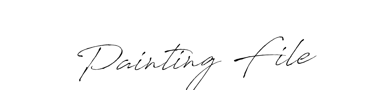 Design your own signature with our free online signature maker. With this signature software, you can create a handwritten (Antro_Vectra) signature for name Painting File. Painting File signature style 6 images and pictures png