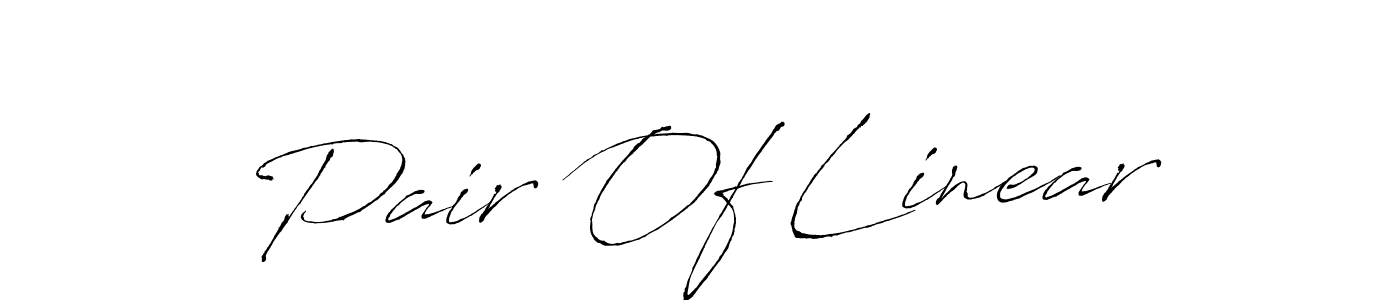 Design your own signature with our free online signature maker. With this signature software, you can create a handwritten (Antro_Vectra) signature for name Pair Of Linear. Pair Of Linear signature style 6 images and pictures png