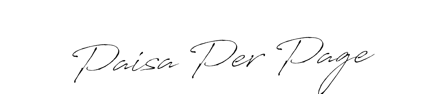 Once you've used our free online signature maker to create your best signature Antro_Vectra style, it's time to enjoy all of the benefits that Paisa Per Page name signing documents. Paisa Per Page signature style 6 images and pictures png