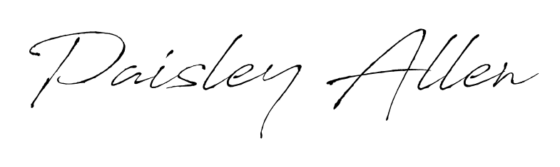 Master the art of signing with Paisley Allen written in fluent Antro_Vectra script. A great template to practice and refine your handwriting. Paisley Allen signature style 6 images and pictures png