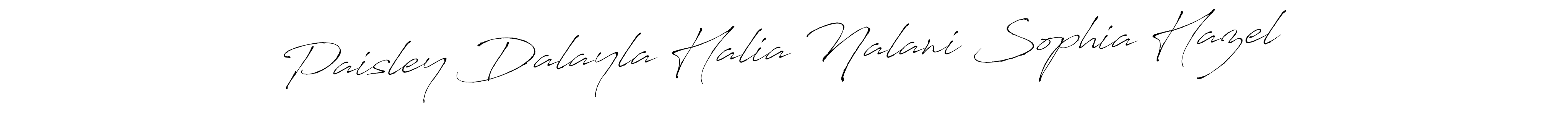 You can use this online signature creator to create a handwritten signature for the name Paisley Dalayla Halia Nalani Sophia Hazel. This is the best online autograph maker. Paisley Dalayla Halia Nalani Sophia Hazel signature style 6 images and pictures png