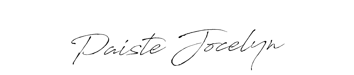 How to make Paiste Jocelyn name signature. Use Antro_Vectra style for creating short signs online. This is the latest handwritten sign. Paiste Jocelyn signature style 6 images and pictures png