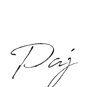 Design your own signature with our free online signature maker. With this signature software, you can create a handwritten (Antro_Vectra) signature for name Paj. Paj signature style 6 images and pictures png