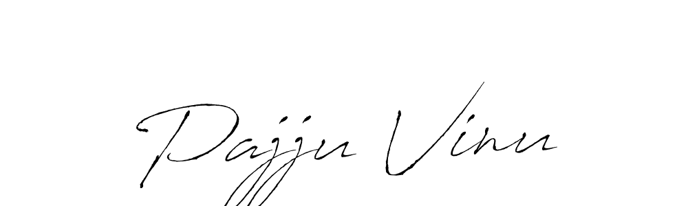 Also we have Pajju Vinu name is the best signature style. Create professional handwritten signature collection using Antro_Vectra autograph style. Pajju Vinu signature style 6 images and pictures png