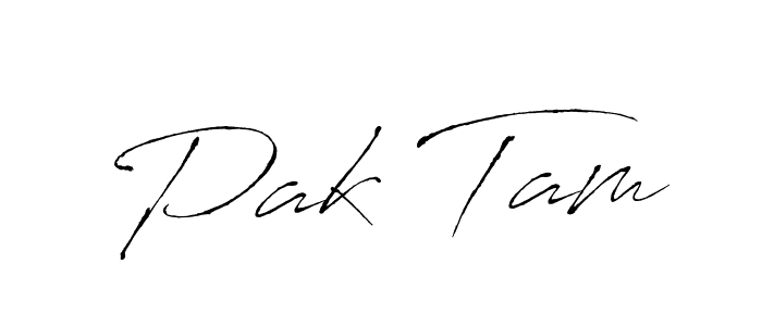 Make a beautiful signature design for name Pak Tam. With this signature (Antro_Vectra) style, you can create a handwritten signature for free. Pak Tam signature style 6 images and pictures png