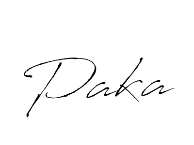 Paka stylish signature style. Best Handwritten Sign (Antro_Vectra) for my name. Handwritten Signature Collection Ideas for my name Paka. Paka signature style 6 images and pictures png