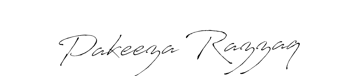 Pakeeza Razzaq stylish signature style. Best Handwritten Sign (Antro_Vectra) for my name. Handwritten Signature Collection Ideas for my name Pakeeza Razzaq. Pakeeza Razzaq signature style 6 images and pictures png