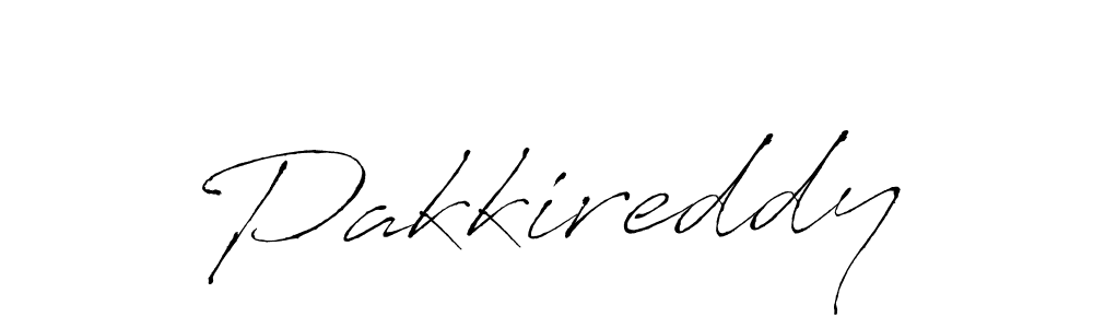 How to make Pakkireddy signature? Antro_Vectra is a professional autograph style. Create handwritten signature for Pakkireddy name. Pakkireddy signature style 6 images and pictures png