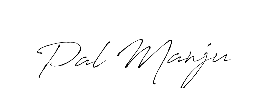 Make a beautiful signature design for name Pal Manju. With this signature (Antro_Vectra) style, you can create a handwritten signature for free. Pal Manju signature style 6 images and pictures png