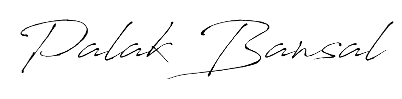 A modern signature idea for name Palak Bansal using Antro_Vectra font. Clean strokes and elegant curves make it stand out instantly. Palak Bansal signature style 6 images and pictures png