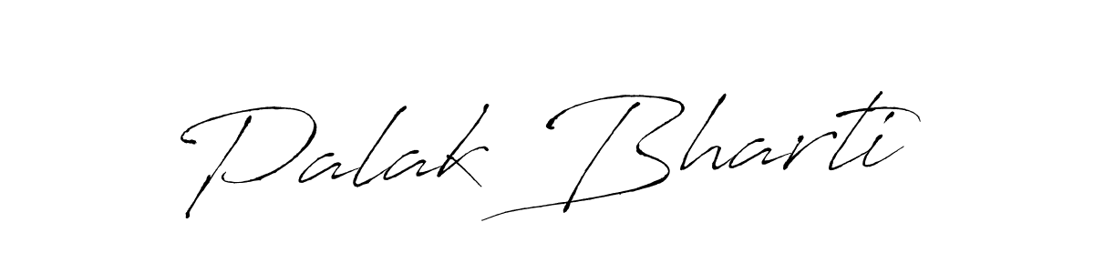 Design your own signature with our free online signature maker. With this signature software, you can create a handwritten (Antro_Vectra) signature for name Palak Bharti. Palak Bharti signature style 6 images and pictures png