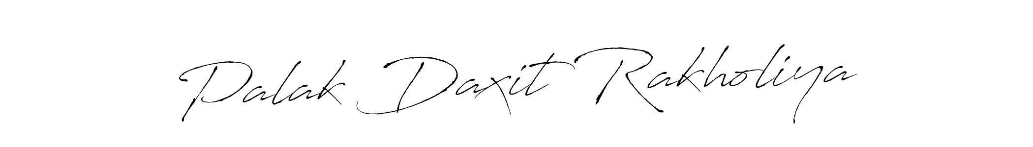 How to make Palak Daxit Rakholiya signature? Antro_Vectra is a professional autograph style. Create handwritten signature for Palak Daxit Rakholiya name. Palak Daxit Rakholiya signature style 6 images and pictures png