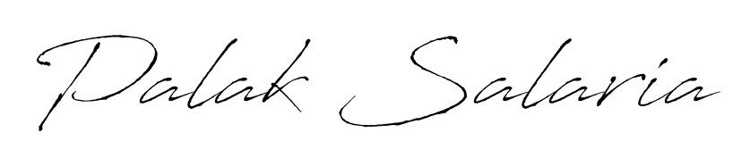Upgrade your professional image with Palak Salaria signature created with Antro_Vectra font. Fast, free, and watermark-free download. Palak Salaria signature style 6 images and pictures png
