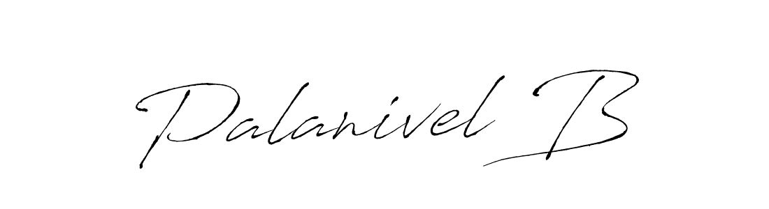 The best way (Antro_Vectra) to make a short signature is to pick only two or three words in your name. The name Palanivel B include a total of six letters. For converting this name. Palanivel B signature style 6 images and pictures png