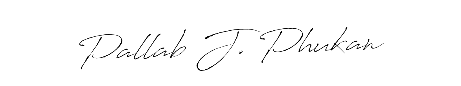 How to make Pallab J. Phukan name signature. Use Antro_Vectra style for creating short signs online. This is the latest handwritten sign. Pallab J. Phukan signature style 6 images and pictures png