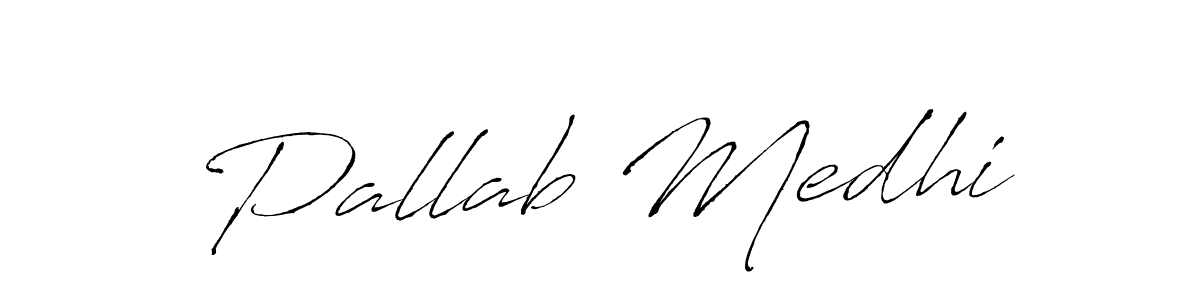 Make a beautiful signature design for name Pallab Medhi. With this signature (Antro_Vectra) style, you can create a handwritten signature for free. Pallab Medhi signature style 6 images and pictures png