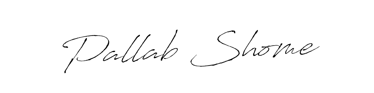 How to make Pallab Shome name signature. Use Antro_Vectra style for creating short signs online. This is the latest handwritten sign. Pallab Shome signature style 6 images and pictures png