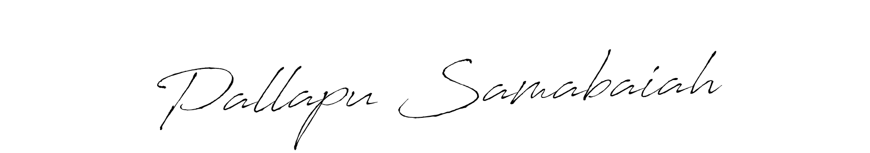 Make a beautiful signature design for name Pallapu Samabaiah. With this signature (Antro_Vectra) style, you can create a handwritten signature for free. Pallapu Samabaiah signature style 6 images and pictures png