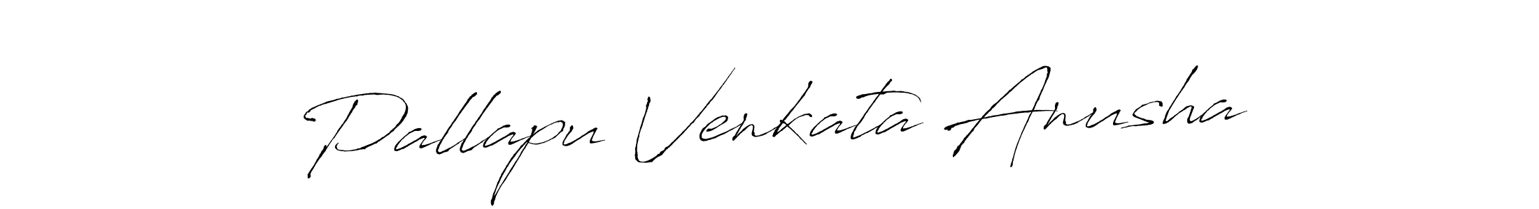 Create a beautiful signature design for name Pallapu Venkata Anusha. With this signature (Antro_Vectra) fonts, you can make a handwritten signature for free. Pallapu Venkata Anusha signature style 6 images and pictures png