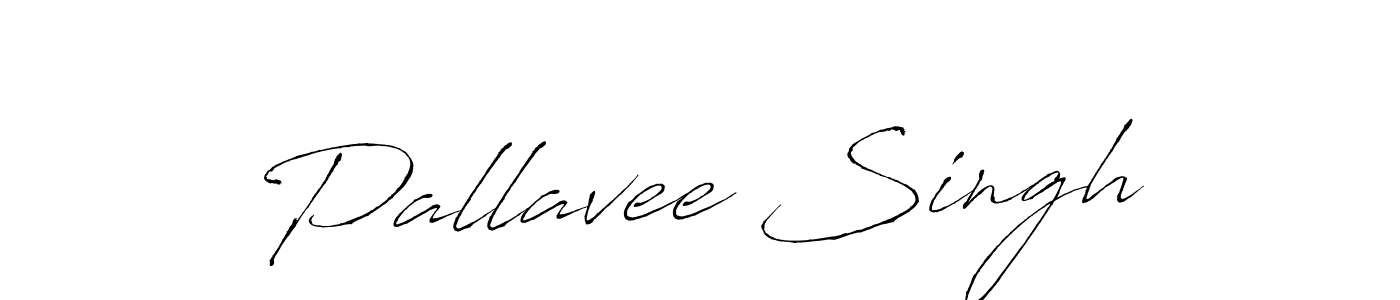 Make a beautiful signature design for name Pallavee Singh. With this signature (Antro_Vectra) style, you can create a handwritten signature for free. Pallavee Singh signature style 6 images and pictures png