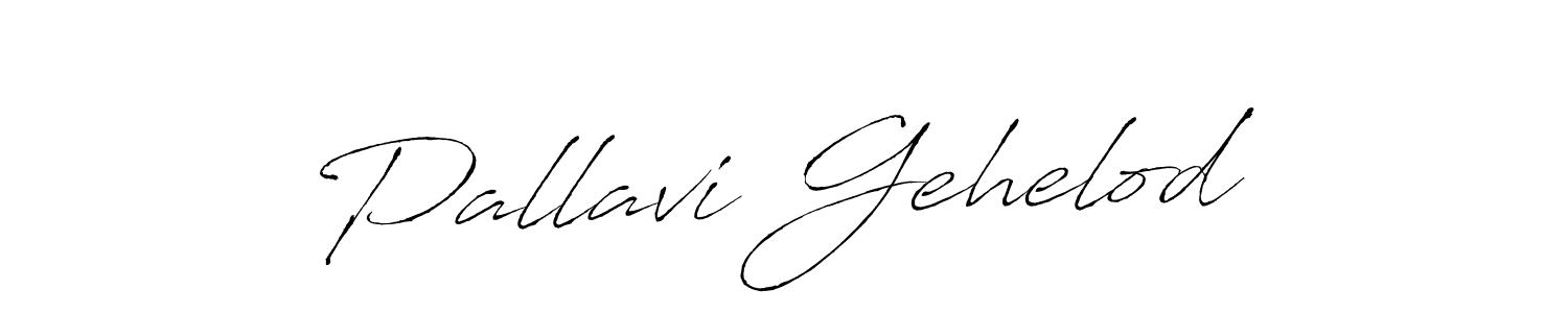 Pallavi Gehelod stylish signature style. Best Handwritten Sign (Antro_Vectra) for my name. Handwritten Signature Collection Ideas for my name Pallavi Gehelod. Pallavi Gehelod signature style 6 images and pictures png