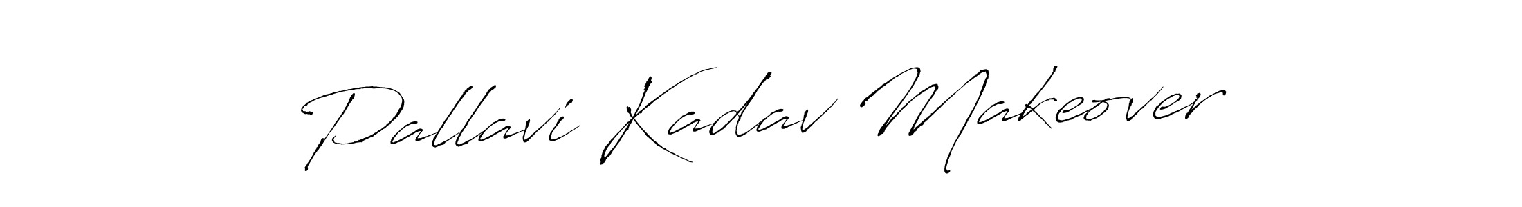 How to make Pallavi Kadav Makeover name signature. Use Antro_Vectra style for creating short signs online. This is the latest handwritten sign. Pallavi Kadav Makeover signature style 6 images and pictures png